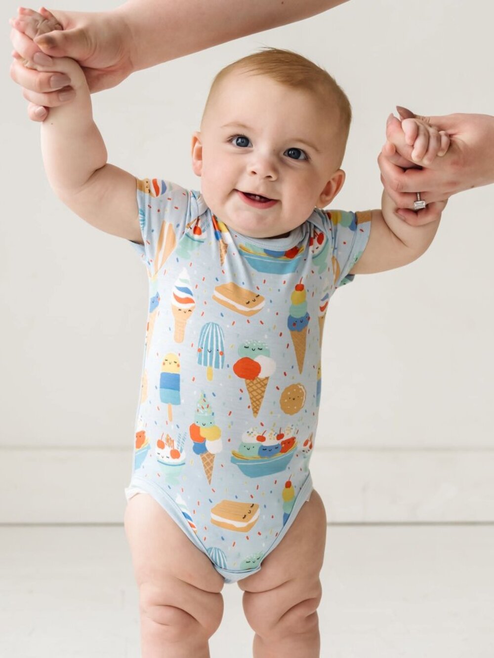 Little Sleepies Blueberry Ice Cream Social Bodysuit Limited Edition